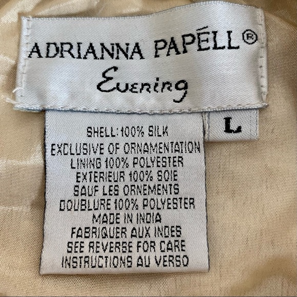 Vintage Adrianna Papell Beaded Lace Evening Jacket — EUC - Picture 8 of 14